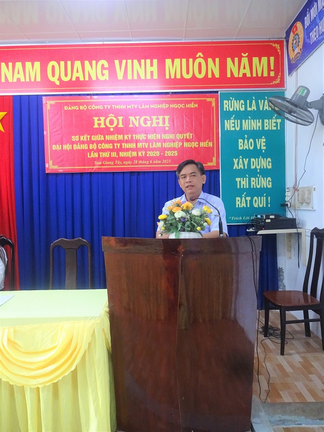 HỘI NGHỊ SƠ KẾT GIỮA NHIỆM KỲ THỰC HIỆN NGHỊ QUYẾT ĐẠI HỘI ĐẢNG BỘ CÔNG TY NHIỆM KỲ 2020 - 2025   